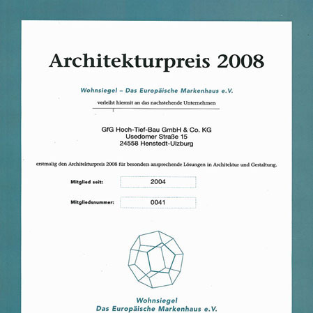 Wohnsiegel Architekturpreis 2008