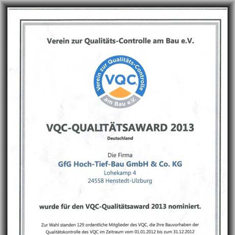 VQC Qualitätsaward 2013